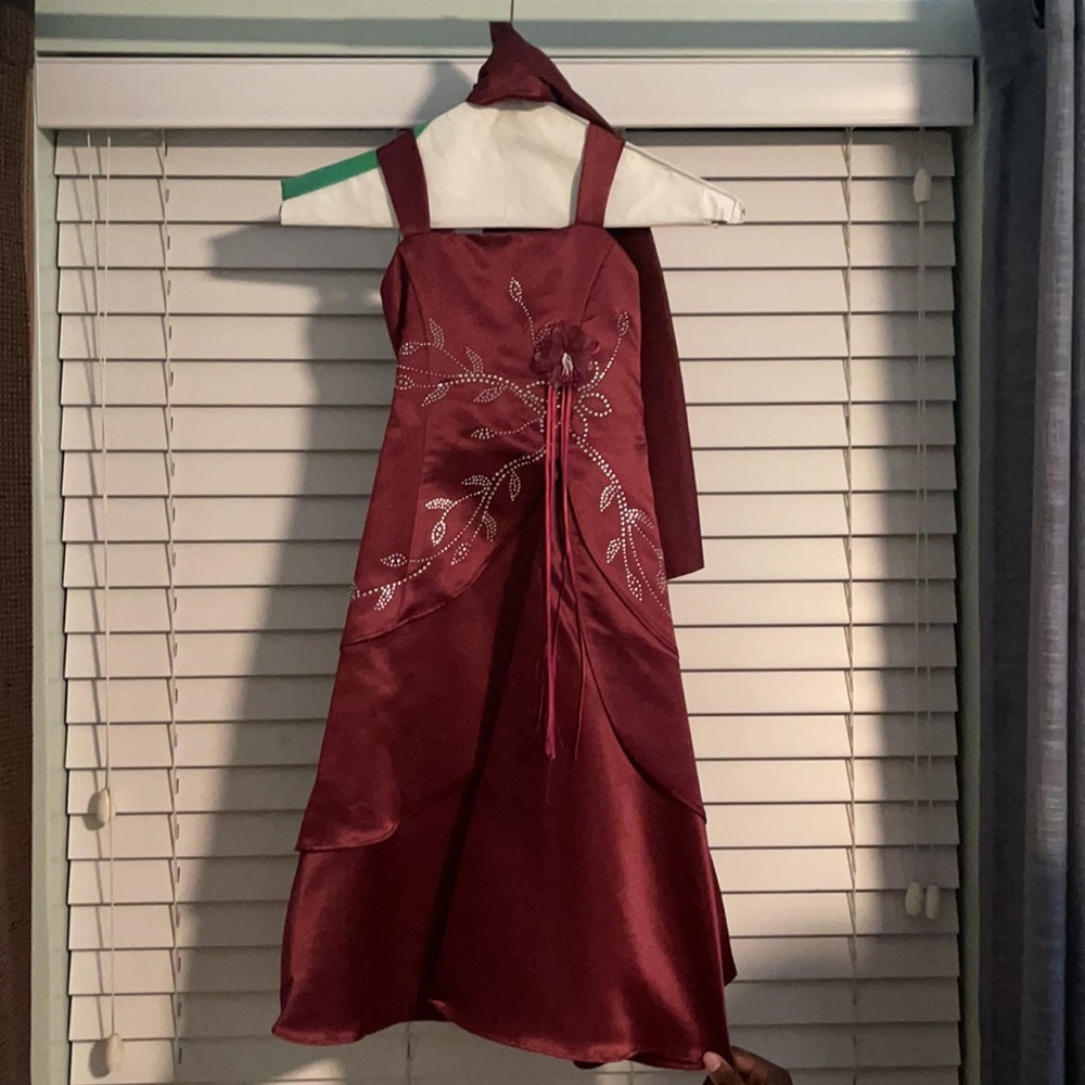 Girl’s formal wear dress.